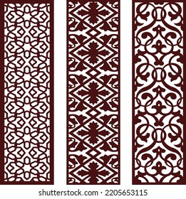 3 Set Design For jali, Laser, Cnc, Graphic.