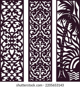 3 Set Design For jali, Laser, Cnc, Graphic.