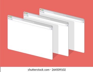 3 Simple Set Of Browser Window