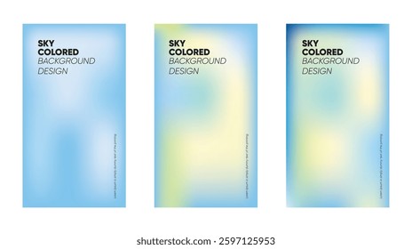 3 Sky Colored Blur Gradient Backgrounds – A stunning collection of smooth, soft gradient backgrounds inspired by the colors of the sky. 