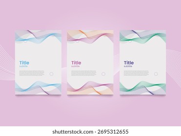 Fondo de 3 colores suaves con el objeto líquido para el cartel