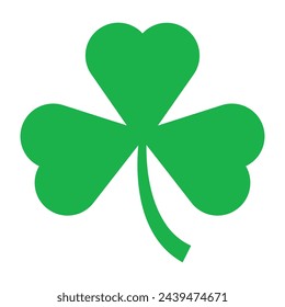 3 St Patrick's Day Shamrock icon. vector illustration.