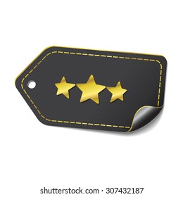3 Star golden Vector Icon Design