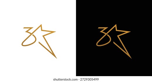 Das 3-Sterne-Logo ist modern und einzigartig
