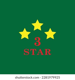 3 star vector best icon