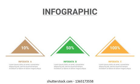 3 step Business infographic template concept.Vector illustration.Vector.