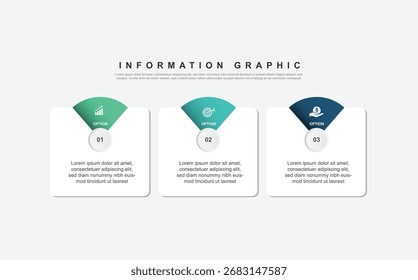 Diseño de infografía de 3 pasos. Concepto de programación con diseño de papel. se puede utilizar para la ilustración de flujo de trabajo
