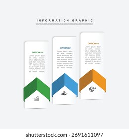 3 etapa infográfico design. conceito de programação com layout de papel. pode ser usado para ilustração de fluxo de trabalho