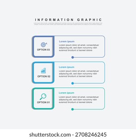Diseño de infografía de 3 pasos. Concepto de programación con diseño de papel. se puede utilizar para la ilustración de flujo de trabajo