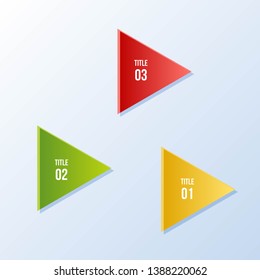 3  steps  chart, infographic or  diagram