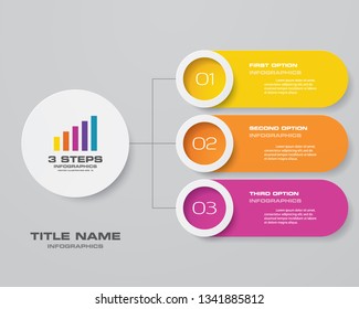 3 Steps Infographics Chart Design Element Stock Vector (Royalty Free ...