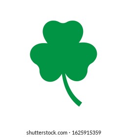 3 Three Leaf clover icon, St. Patrick's Day illustration,