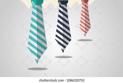 3 Tie vector special father day icon 