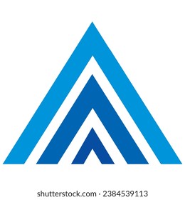 3 Triangle shape logo design, symbol, icon, vector file, 