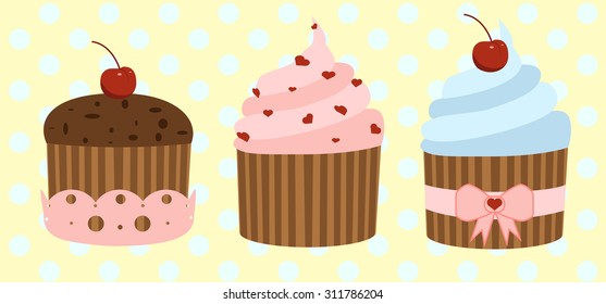 3 types of cakes