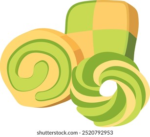 3 types of green tea cookies