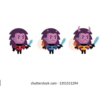 3 Upgrade Level RPG Character