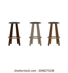 3 sillas vectoriales para café