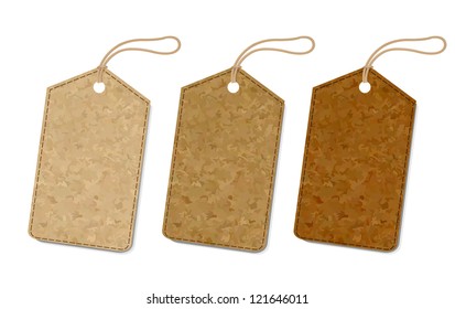 3 Vintage Labels Set Isolated On White Background, With Gradient Mesh, Vector Illustration