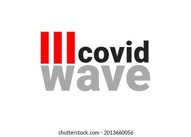 3 wave of coronavirus. Vector illustration