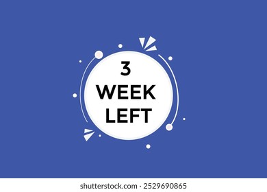 3 semana izquierda, icono, stile, temporizador, cuenta regresiva, reloj, tiempo, fondo, Plantilla, 3 semana izquierda cuenta regresiva, etiqueta, Anuncio izquierdo, negocio, venta, Botón de la etiqueta
