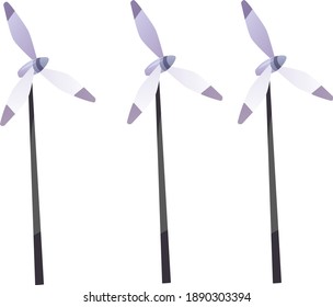 3 vectores de turbinas eólicas, 
o 3 iconos de turbinas eólicas,
turbina eólica es un dispositivo que convierte la energía cinética del viento en energía eléctrica