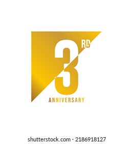 3 year anniversary design template. vector template illustration