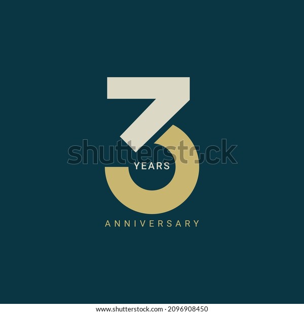 3 Year Anniversary Logo, 3 birthday, \
Vector Template Design element for birthday, invitation, wedding,\
jubilee and greeting card\
illustration.