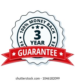 3 year money back guarantee