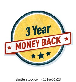 3 year money back guarantee