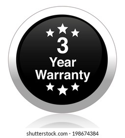  3 year warranty button