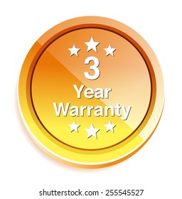  3 year warranty button