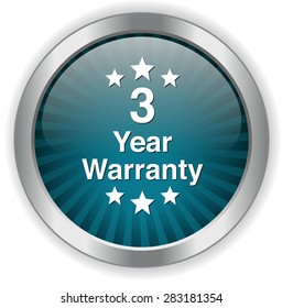  3 year warranty button