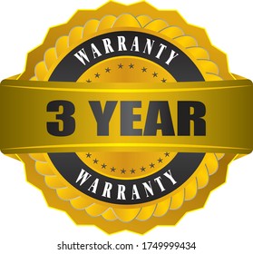 3 Year warranty label vector logo images,
warranty vector stock 