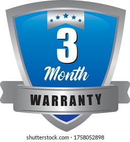 3 Year warranty stamp vector logo images