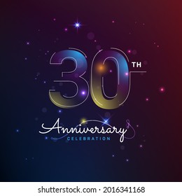 3 years anniversary logo template . Poster template for Celebrating 3th event. Design for banner, magazine, brochure, web, invitation or greeting card. Vector illustration
