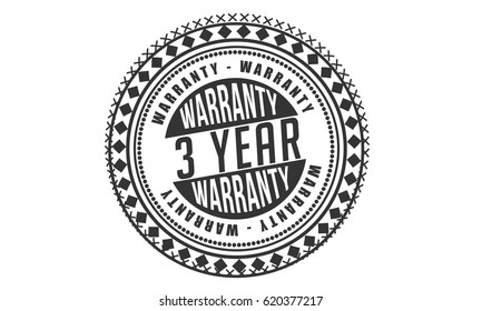 3 years and lifetime warranty label icon