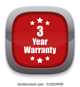 3 years warranty button