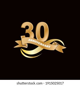 30 Anniversary celebration template vector design illustration