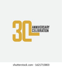 30 anniversary celebration vector concept template design