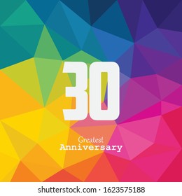 30 anniversary celebration vector concept template design illustrator