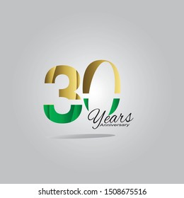 30 Anniversary emblems anniversary template desig vector