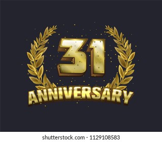 30 anniversary gold emblem logo