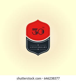 30 Anniversary logo design template