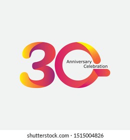 30 anniversary vector concept template design