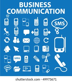 30 señales de comunicación comercial. vector