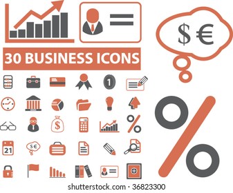 30 Unternehmenssymbole. Vektorgrafik