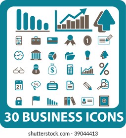 30 business icons. vector