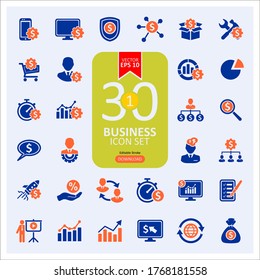 30 business and Investment Icons. Professional, editable icons, EPS 10 format.