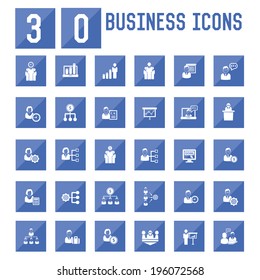 30 Business,Human resource icons,vector 